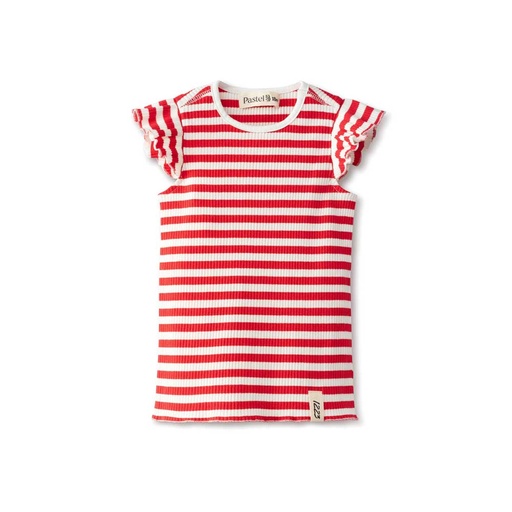 SLEEVELESS FLUTTER TEE